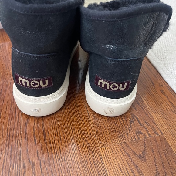 Mou Eskimo Sneaker Boots – Black Shearling – Size 39 (US 8–8.5) - Picture 5 of 7